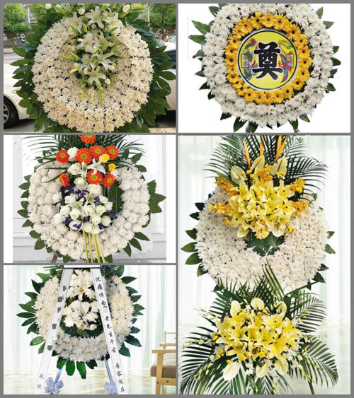 山东青岛即墨市金口镇南里村花圈速递